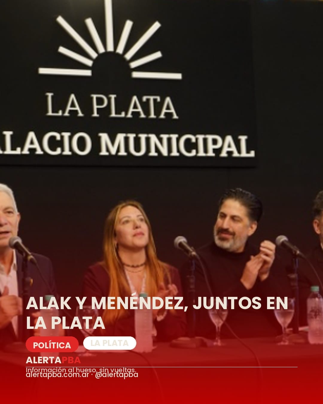 Alak encabezó un acto con 300 estudiantes junto al intendente de Merlo