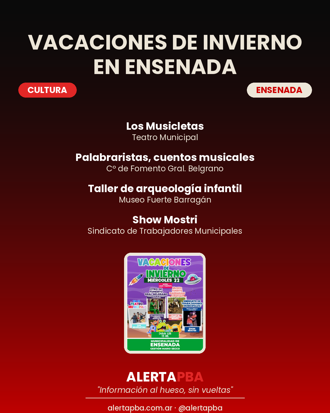 Vacaciones de invierno en Ensenada: 4 actividades gratuitas este miércoles