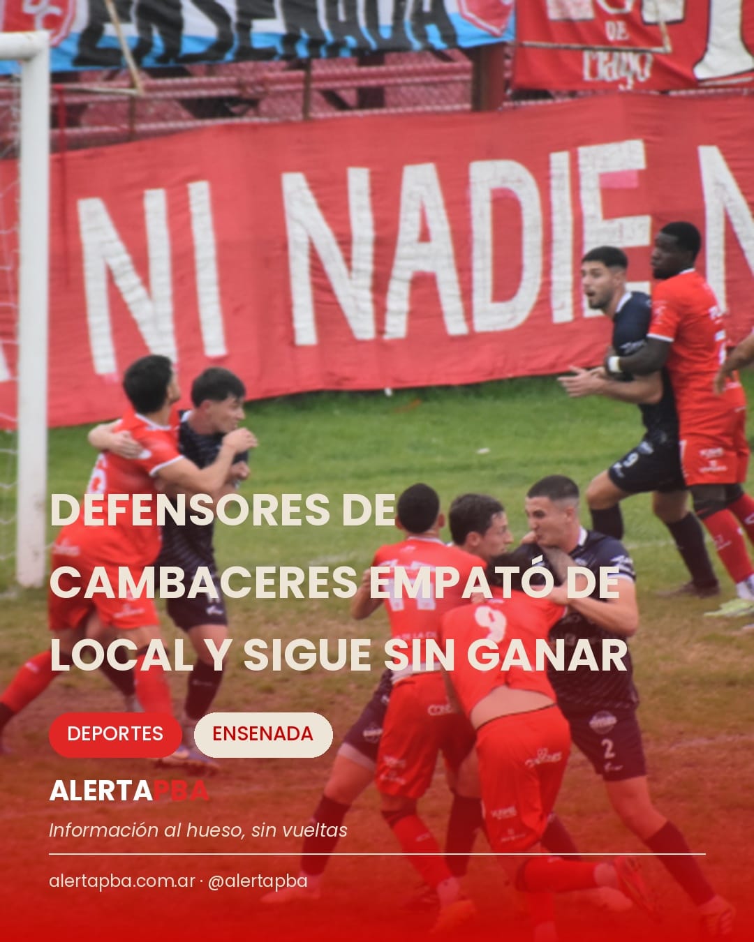 Defensores de Cambaceres empató de local y sigue sin ganar en Ensenada