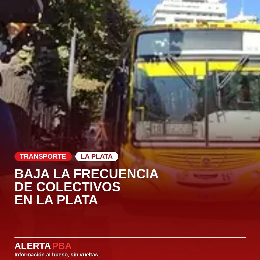 BAJA LA FRECUENCIA DE COLECTIVOS EN LA PLATA