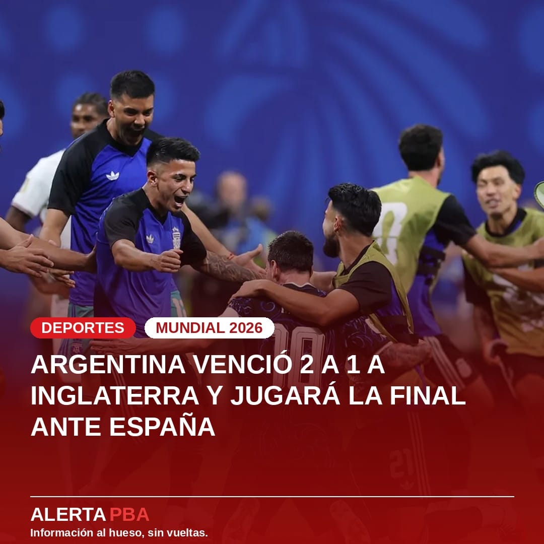 Argentina venció 2 a 1 a Inglaterra y jugará la final del Mundial 2026 ante España