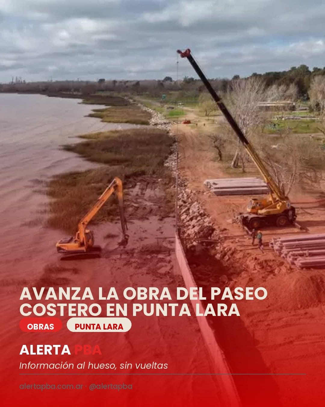 Avanza la extensión del Paseo Costero en Punta Lara