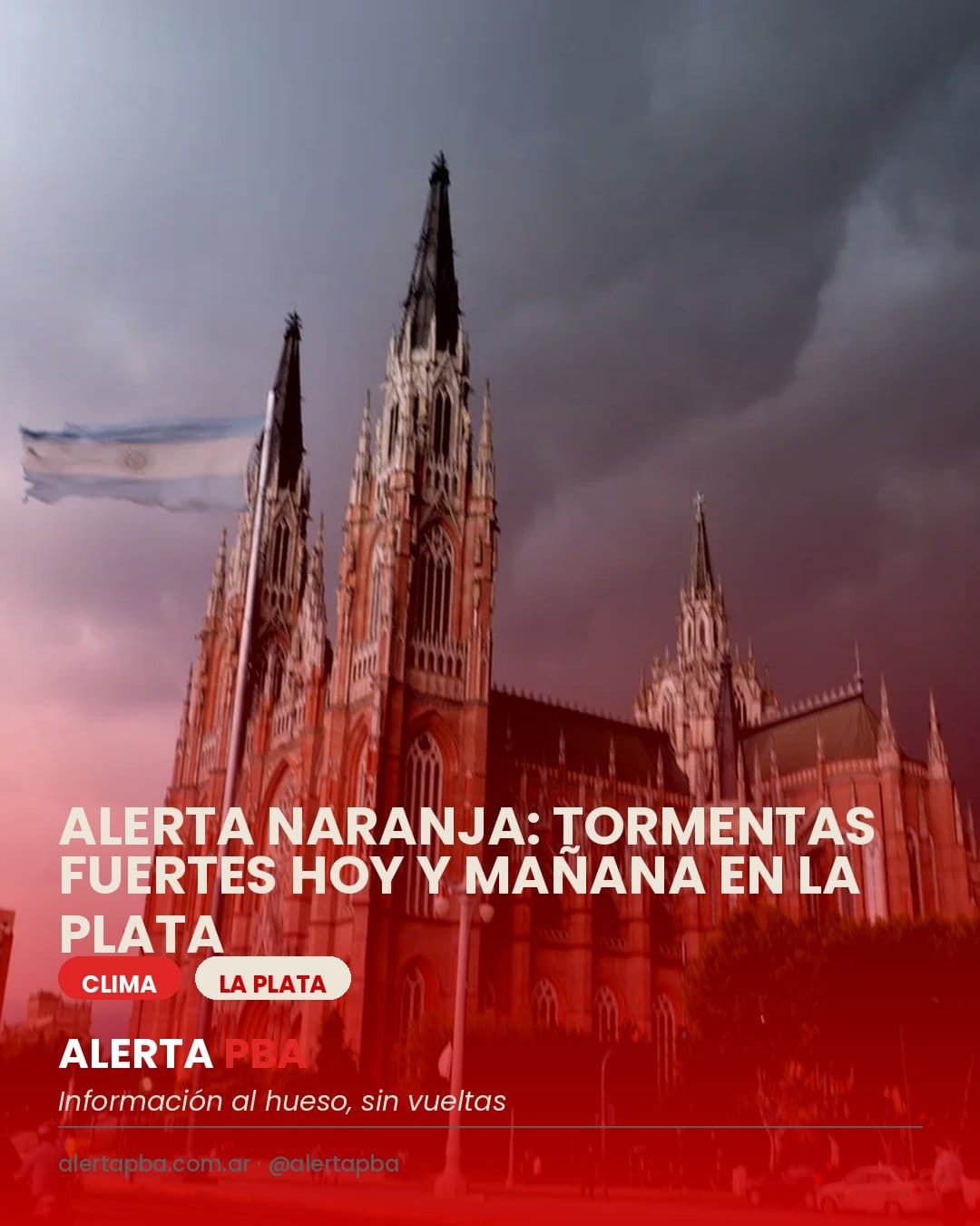 La Plata sigue en alerta naranja: las tormentas se extienden hasta el sábado