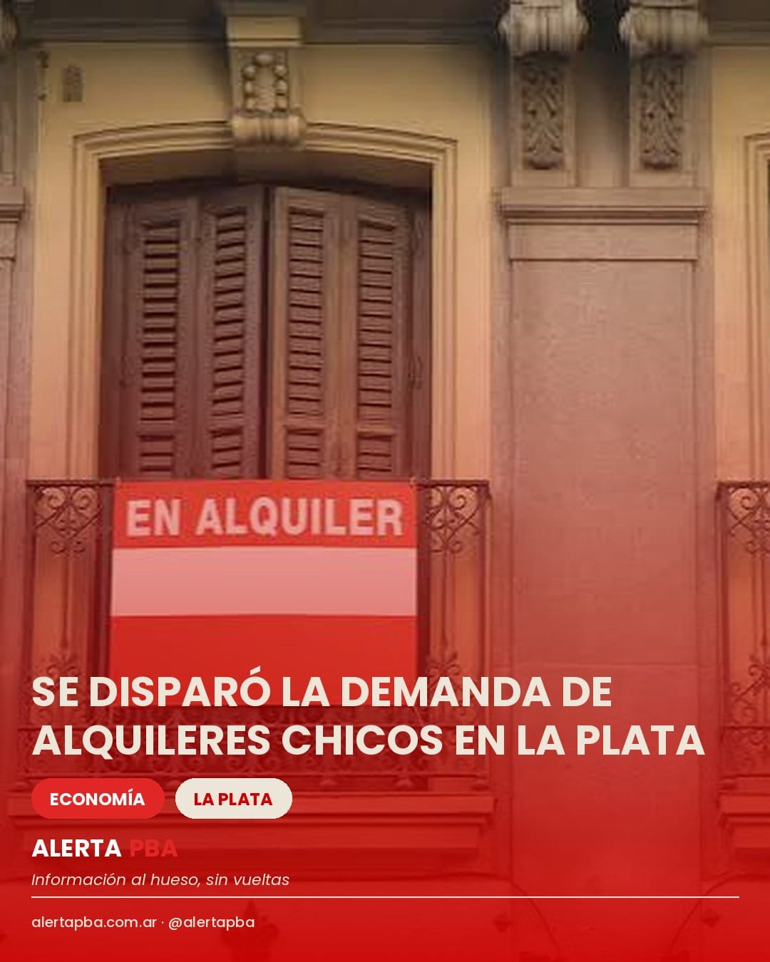 Se disparó la demanda de alquileres chicos en La Plata