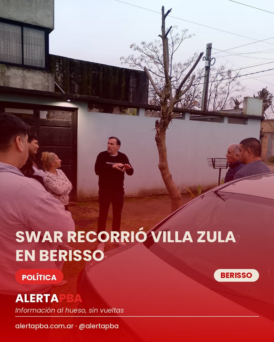 Swar recorrió Villa Zula y escuchó reclamos vecinales en Berisso