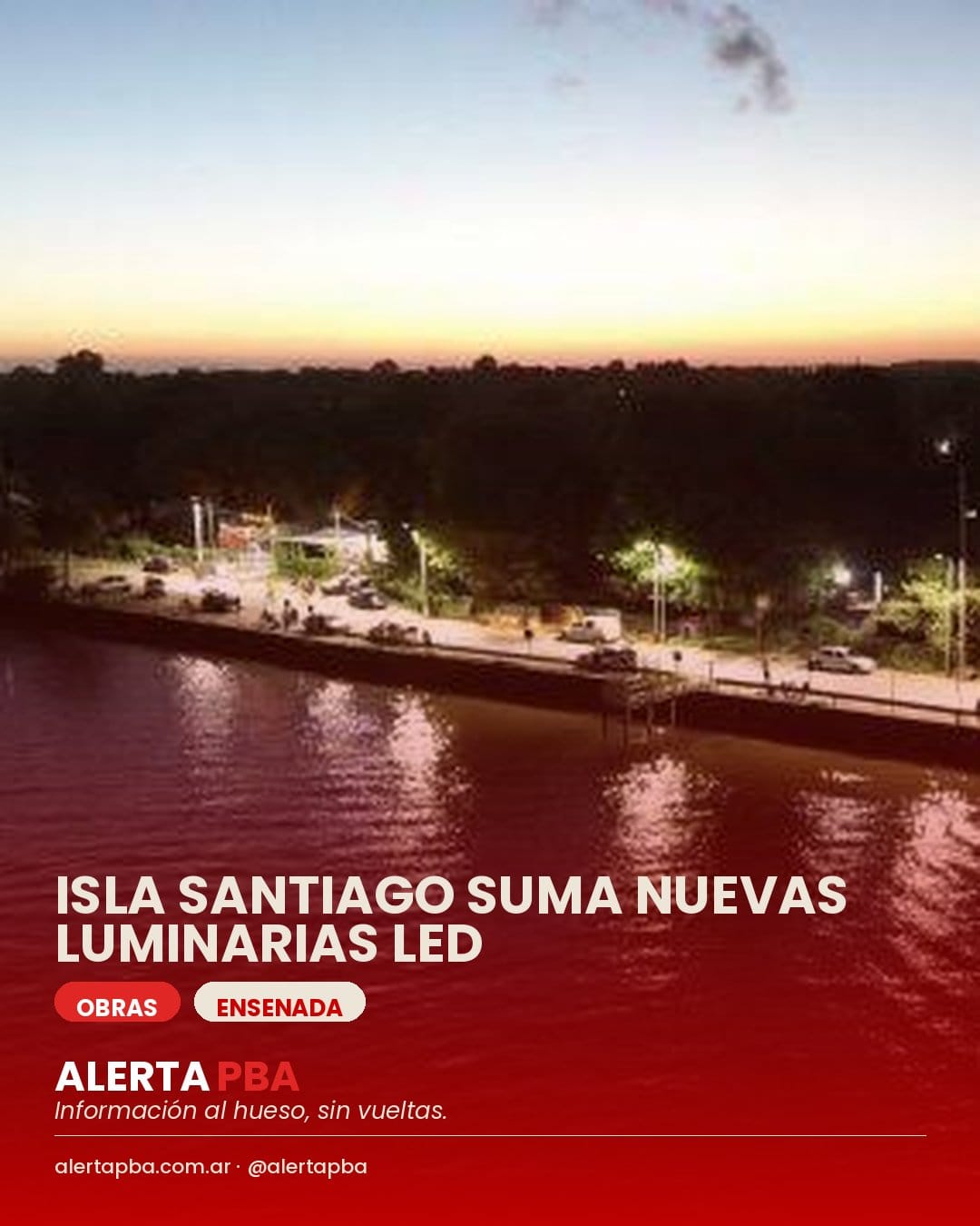 Isla Santiago suma nuevas luminarias LED y consolida sus obras de infraestructura