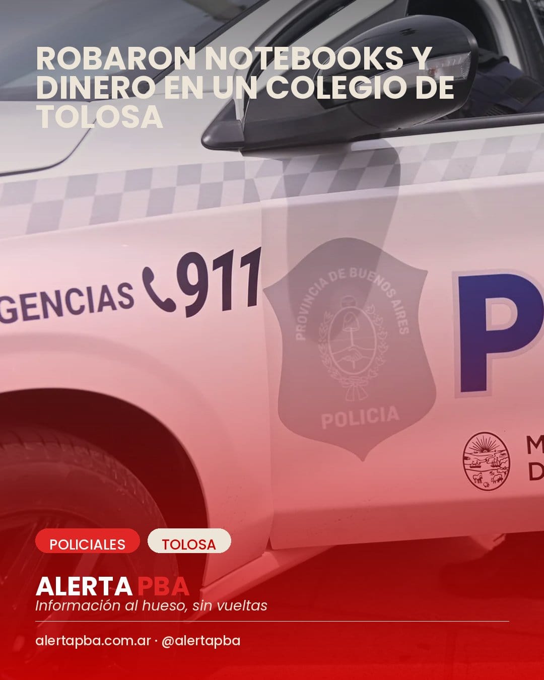 Entraron de madrugada a una escuela de La Plata y robaron notebooks y dinero