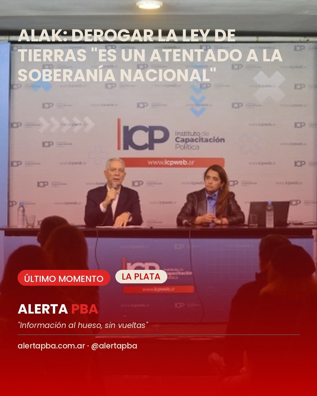 Alak defendió la Ley de Tierras y advirtió que derogarla "es un atentado contra la soberanía nacional"