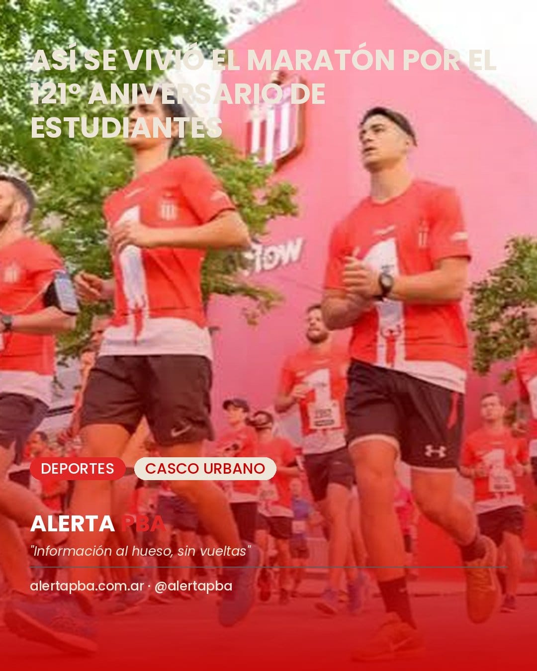 Así se vivió el maratón por el 121° aniversario de Estudiantes de La Plata