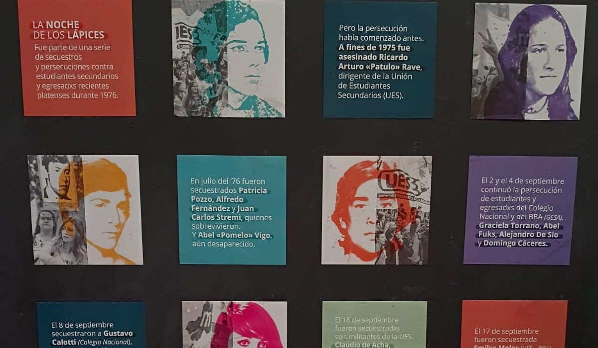 La Plata conmemora los 50 años de La Noche de los Lápices con actos y marchas