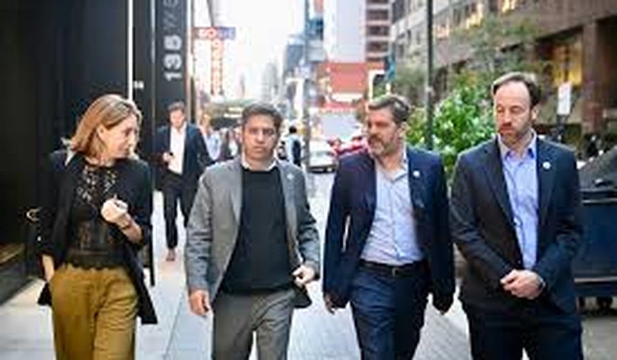 Kicillof en modo candidato. Apuntó contra Milei en EE.UU