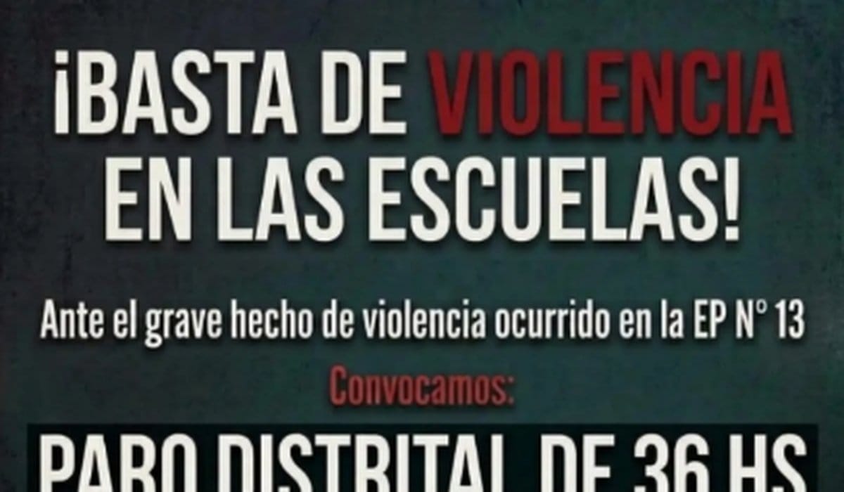 Paro docente de 36 horas en Ensenada tras graves incidentes en la Escuela 13