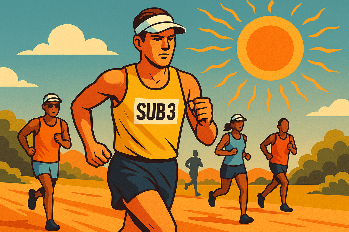 10 tips for sub-3 marathon training in the heat