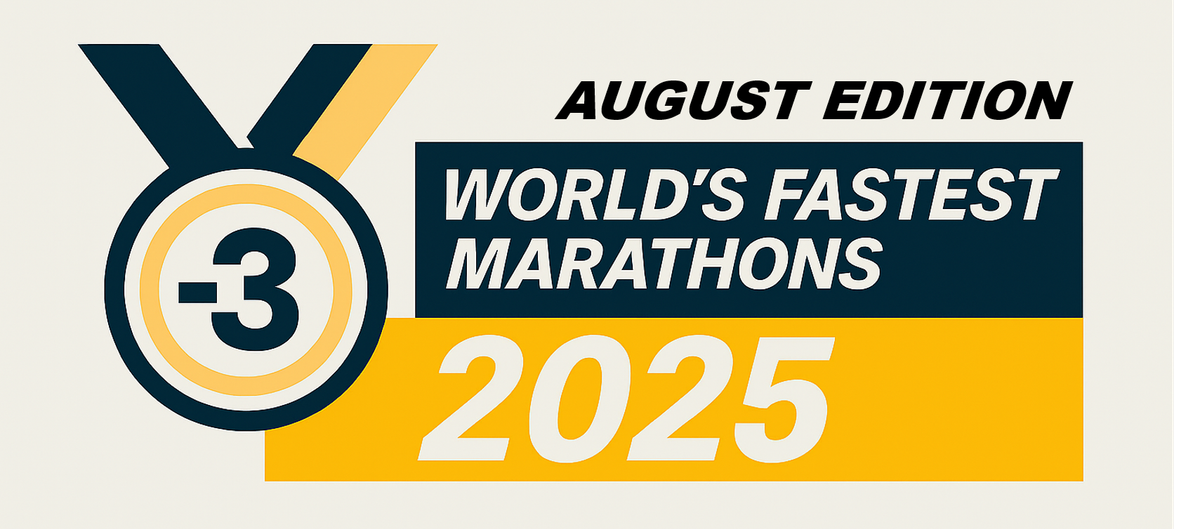 World’s Fastest Marathons – August 2025 Rankings