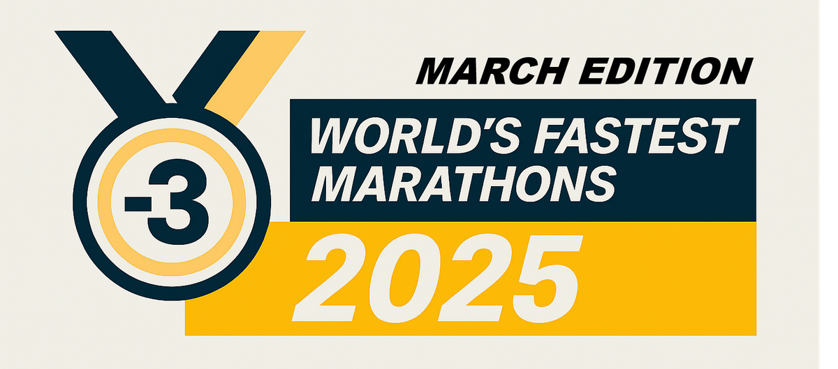 World’s Fastest Marathons – March 2025 Rankings