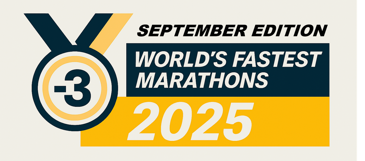 World’s Fastest Marathons – September 2025 Rankings