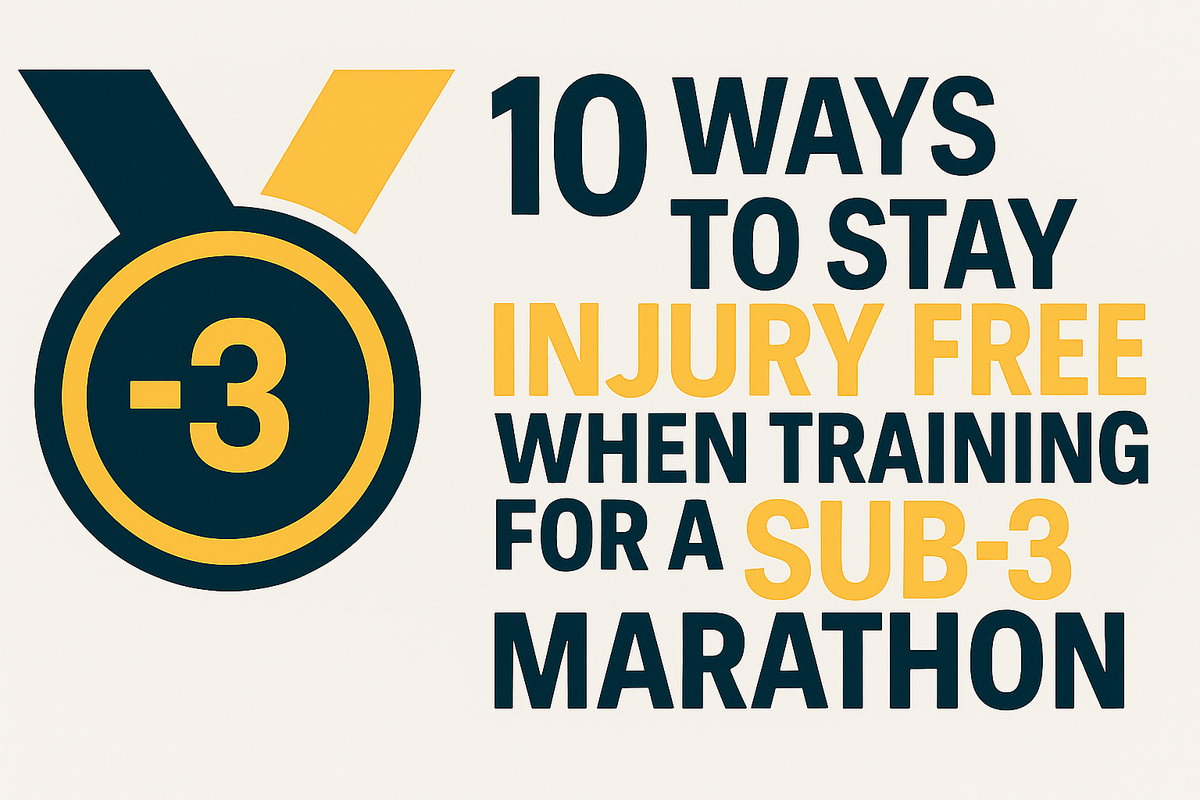 10 ways to stay injury free when training for a sub-3 marathon