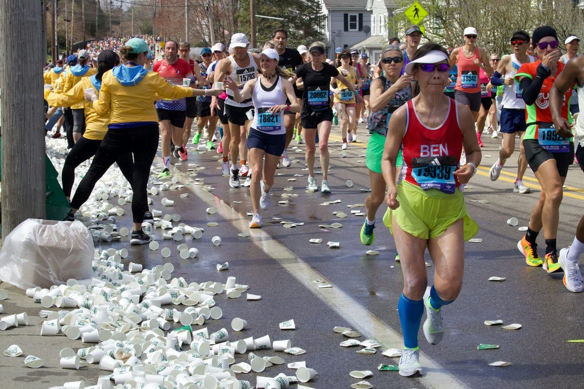 Marathon hydration is hard enough already