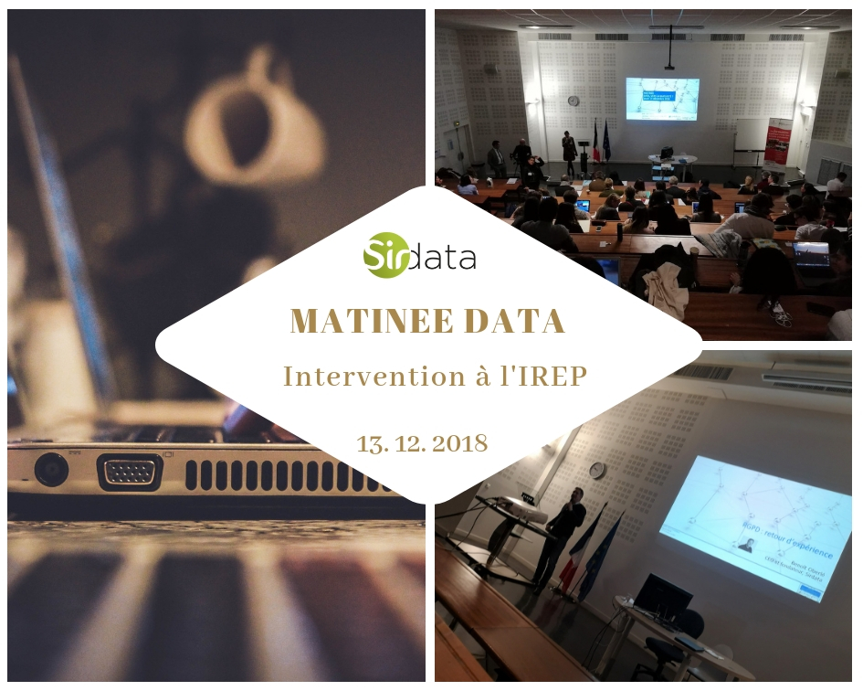 Intervention lors du séminaire annuel IREP sur la data