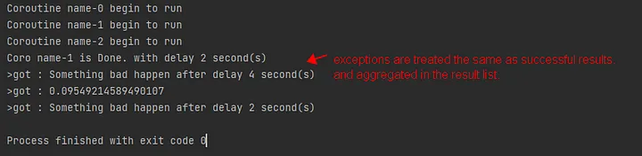 Exception catching of asyncio.gather with return_exceptions=True.