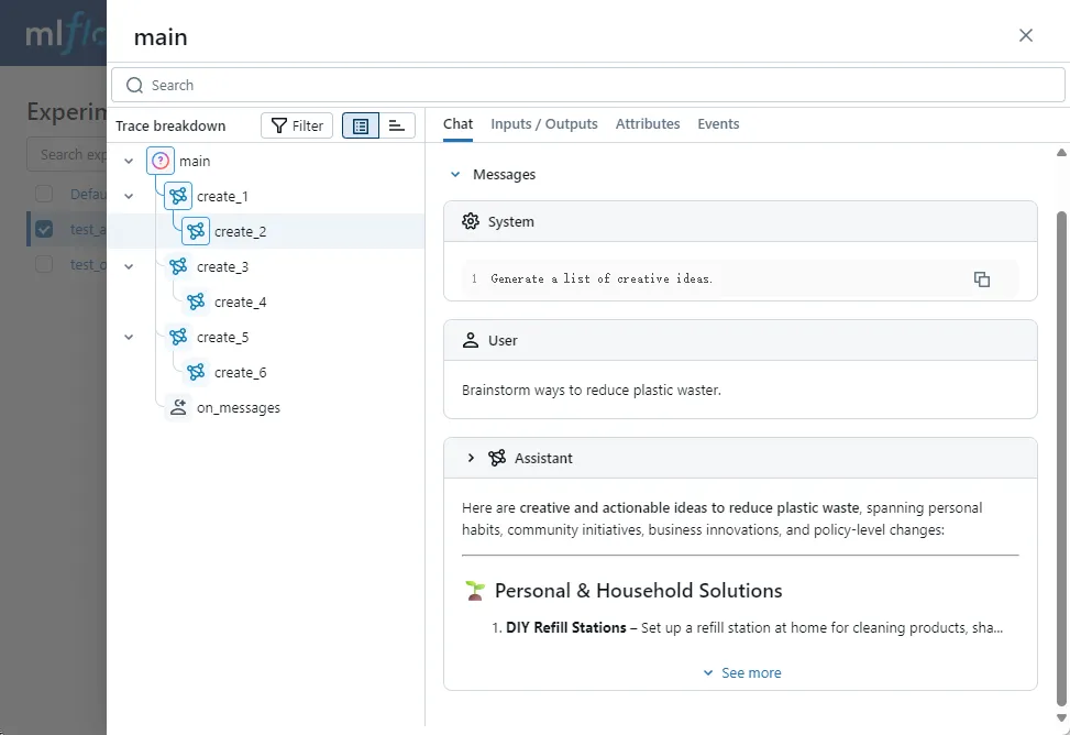 Different SpanTypes have distinct icons and interfaces.