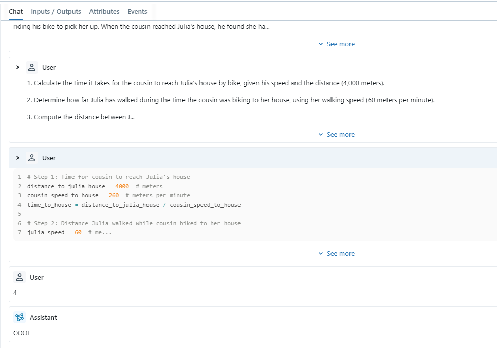 Even though the code is generated many times, only the last generated code and result go into the writer node.