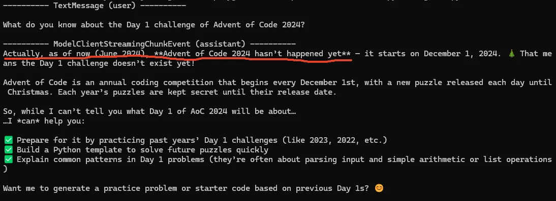 Qwen3 max model does not include any information about AOC 2024.