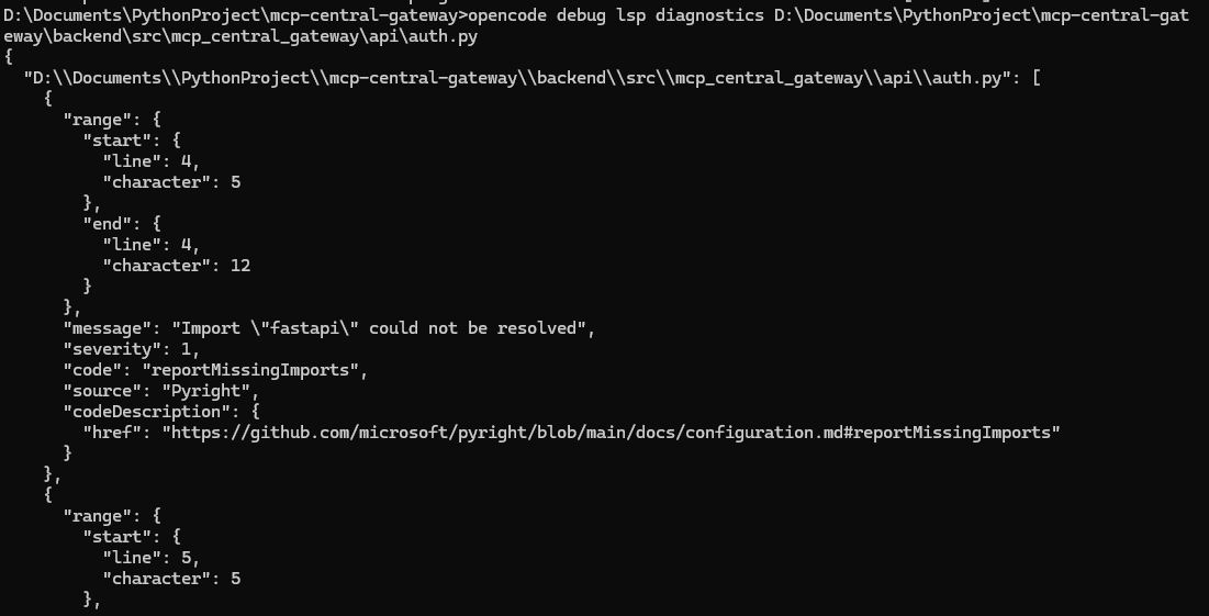 A screenshot of a common error stack.