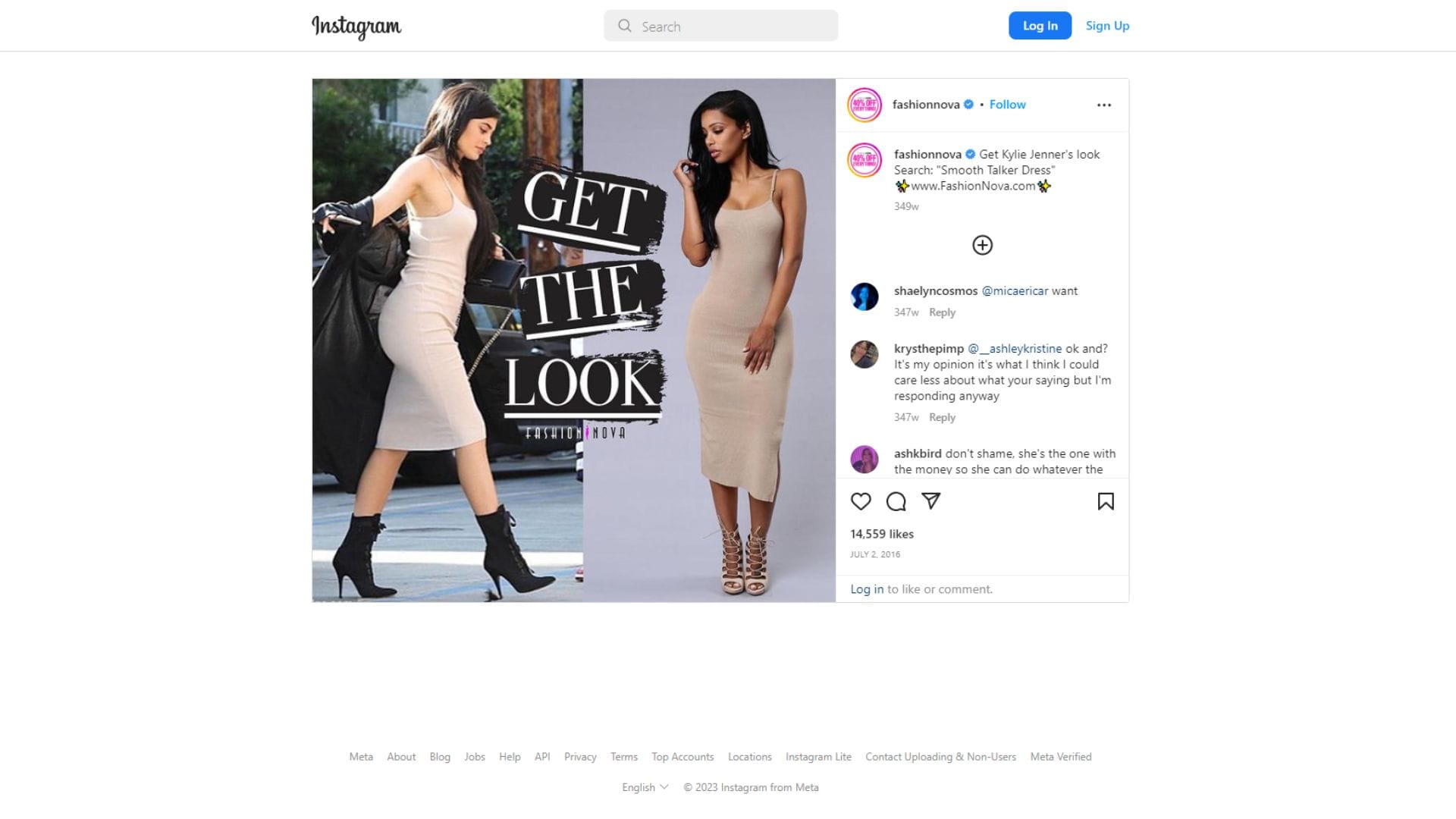 Fashion Nova influencer marketing campaign