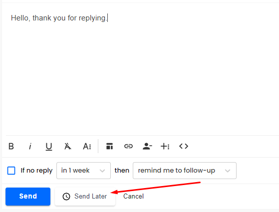 instantly email send later