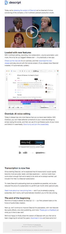 descript video email