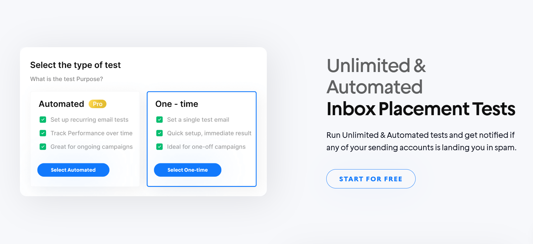 instantly inbox placement tests