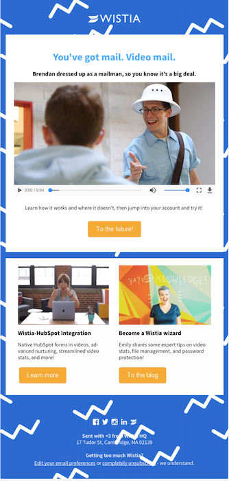 wistia video email