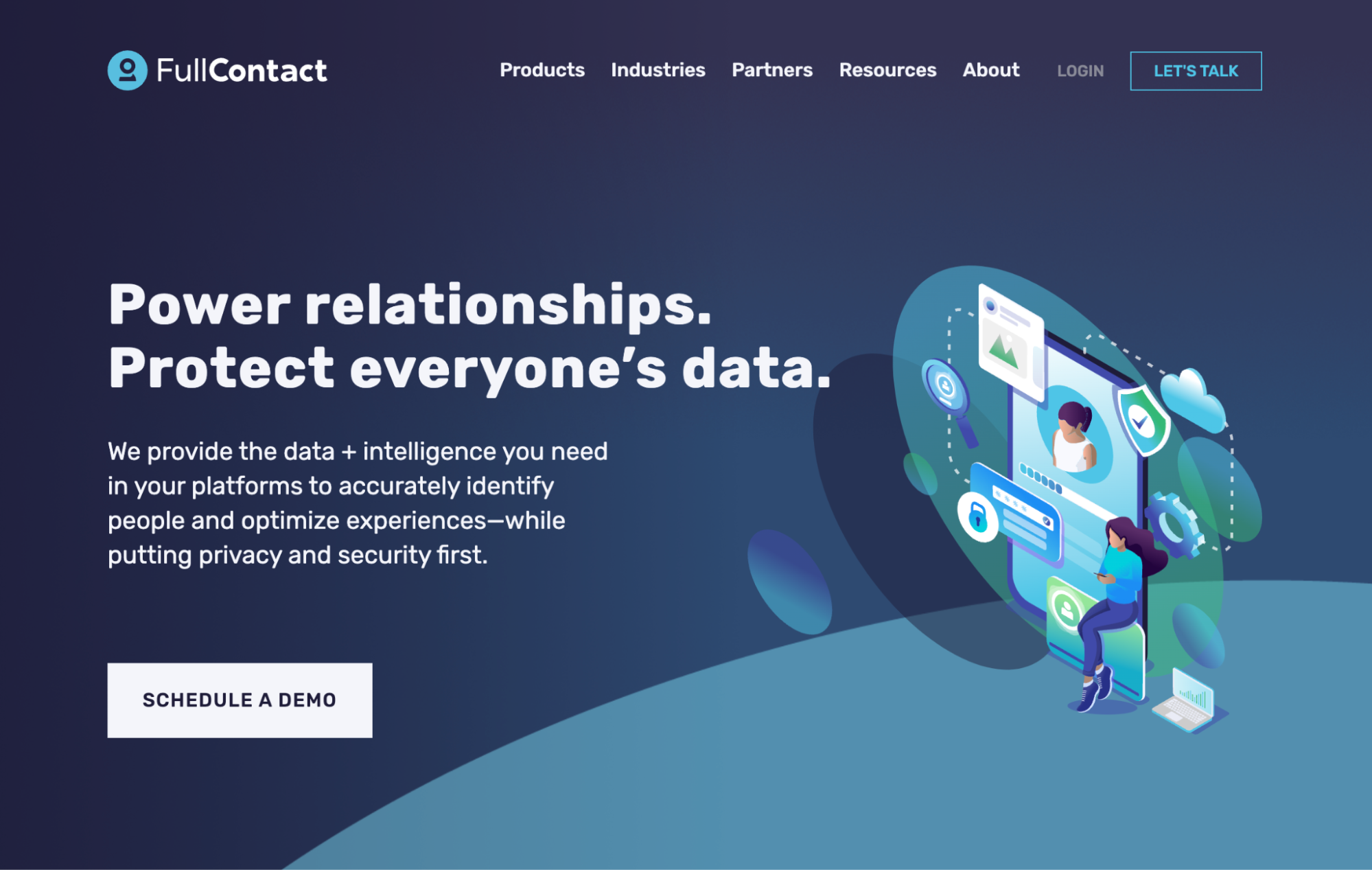 fullcontact homepage