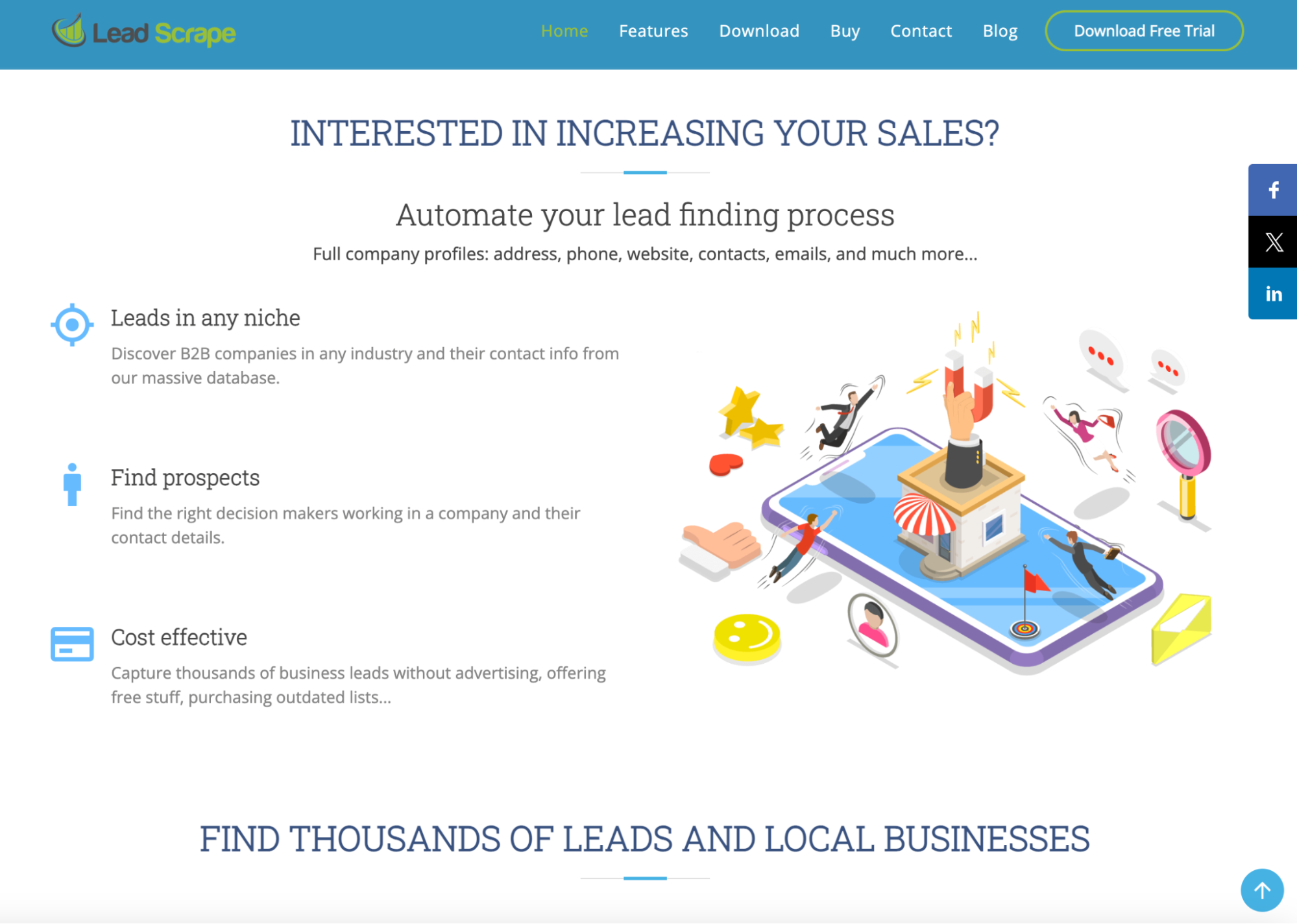 leadscrape ai lead generation software