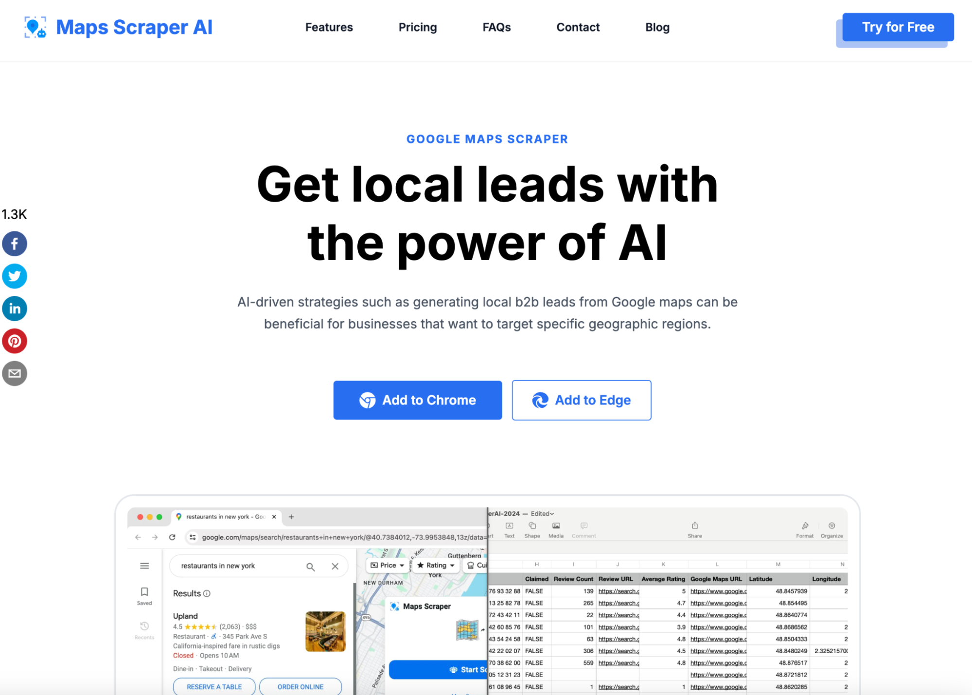 maps scraper ai lead generation software