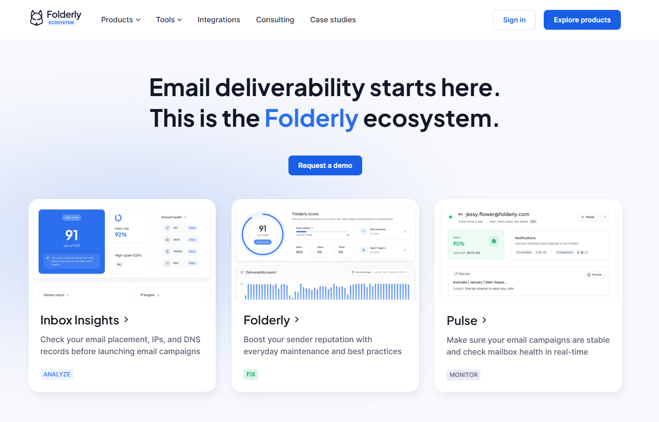 folderly homepage