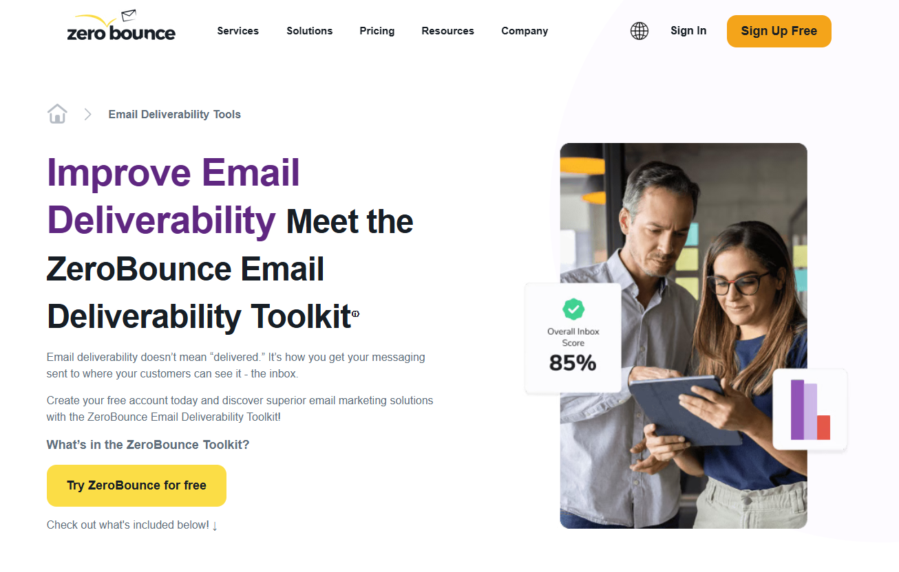 zerobounce email deliverability 