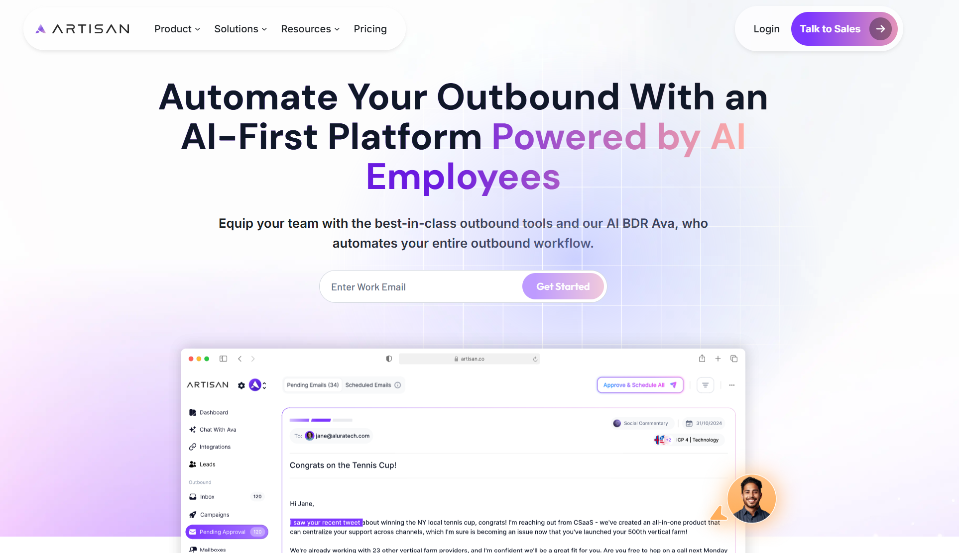 artisan ai sales agent 