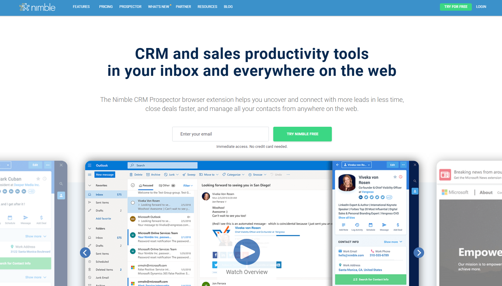 list building software nimble prospector