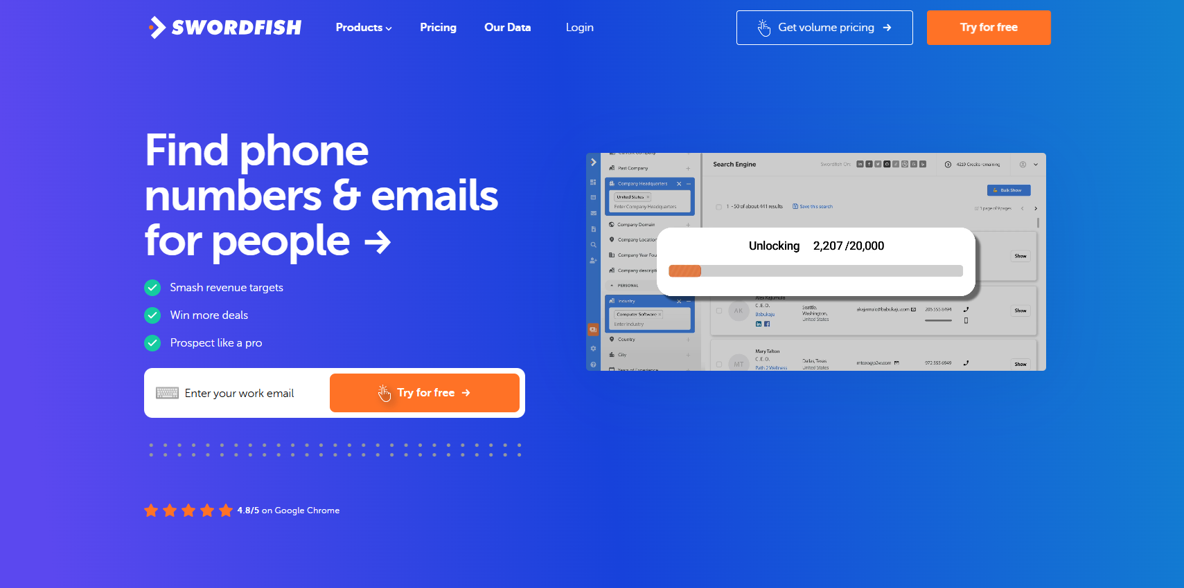list building software swordfish