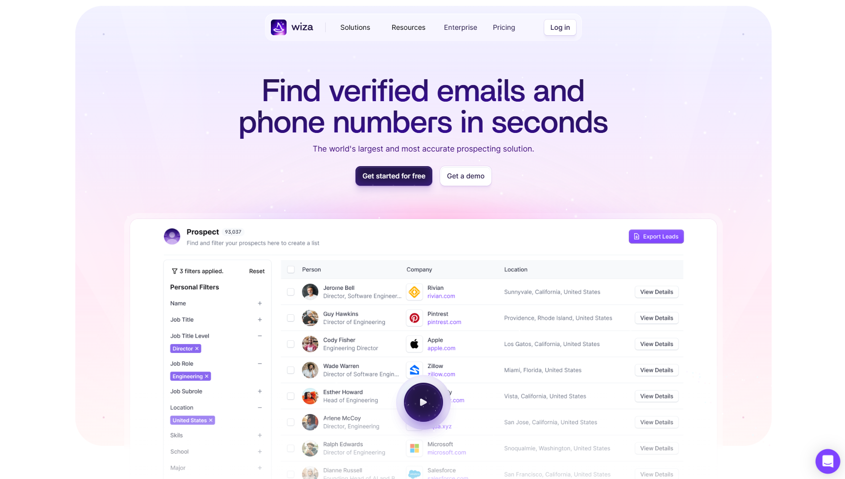 list building software wiza