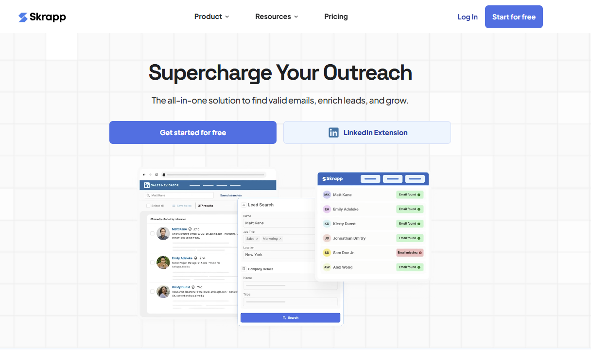 skrapp email extractor