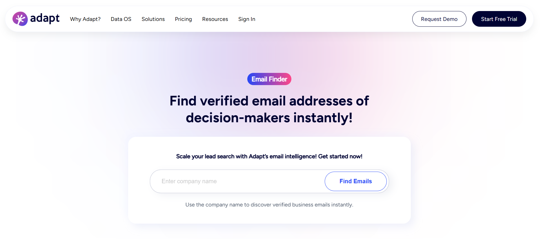 adapt personal email finder