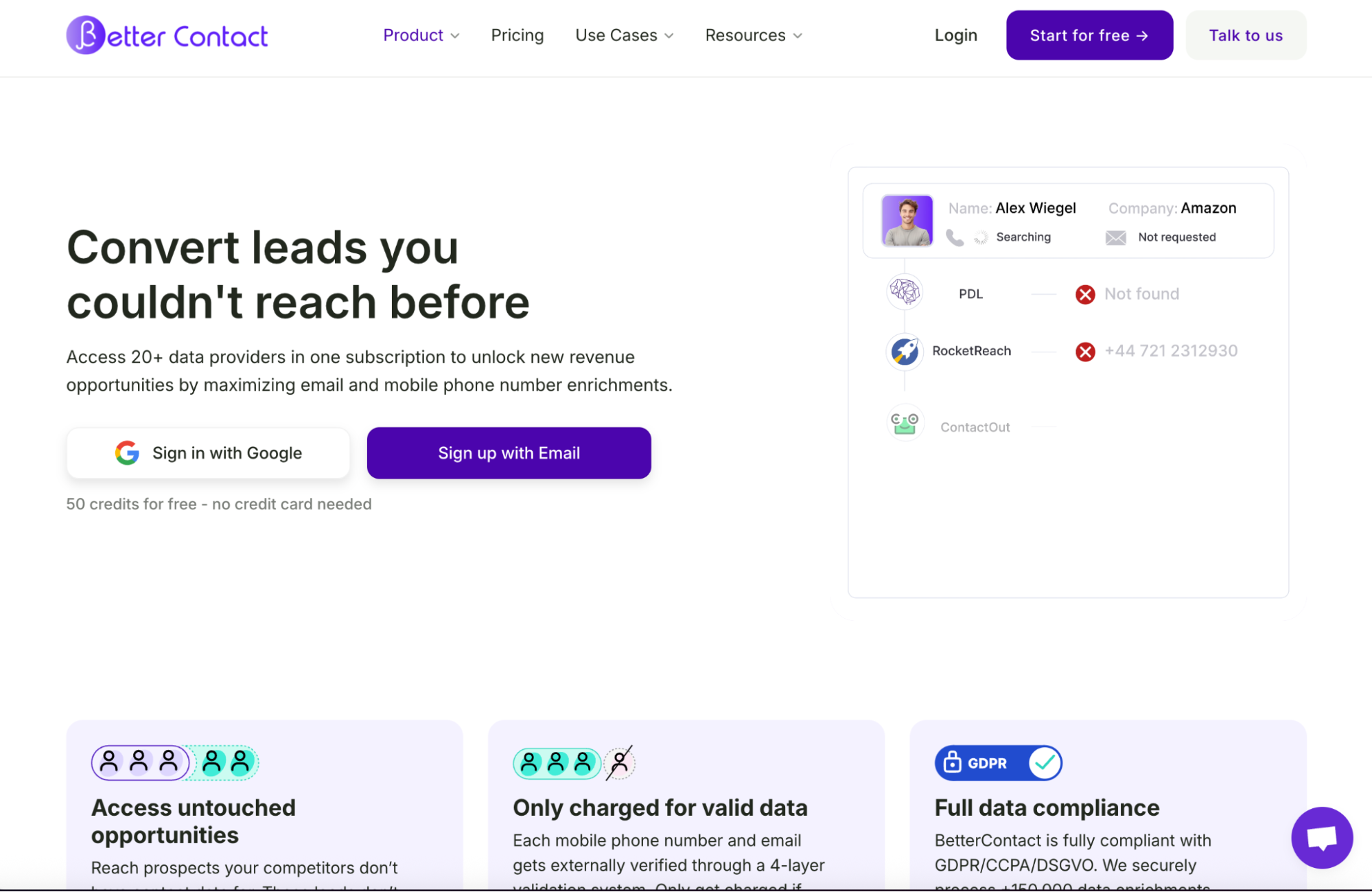 better contact lead prospecting tool