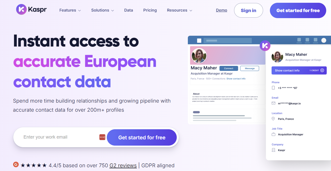 kaspr rocketreach alternative