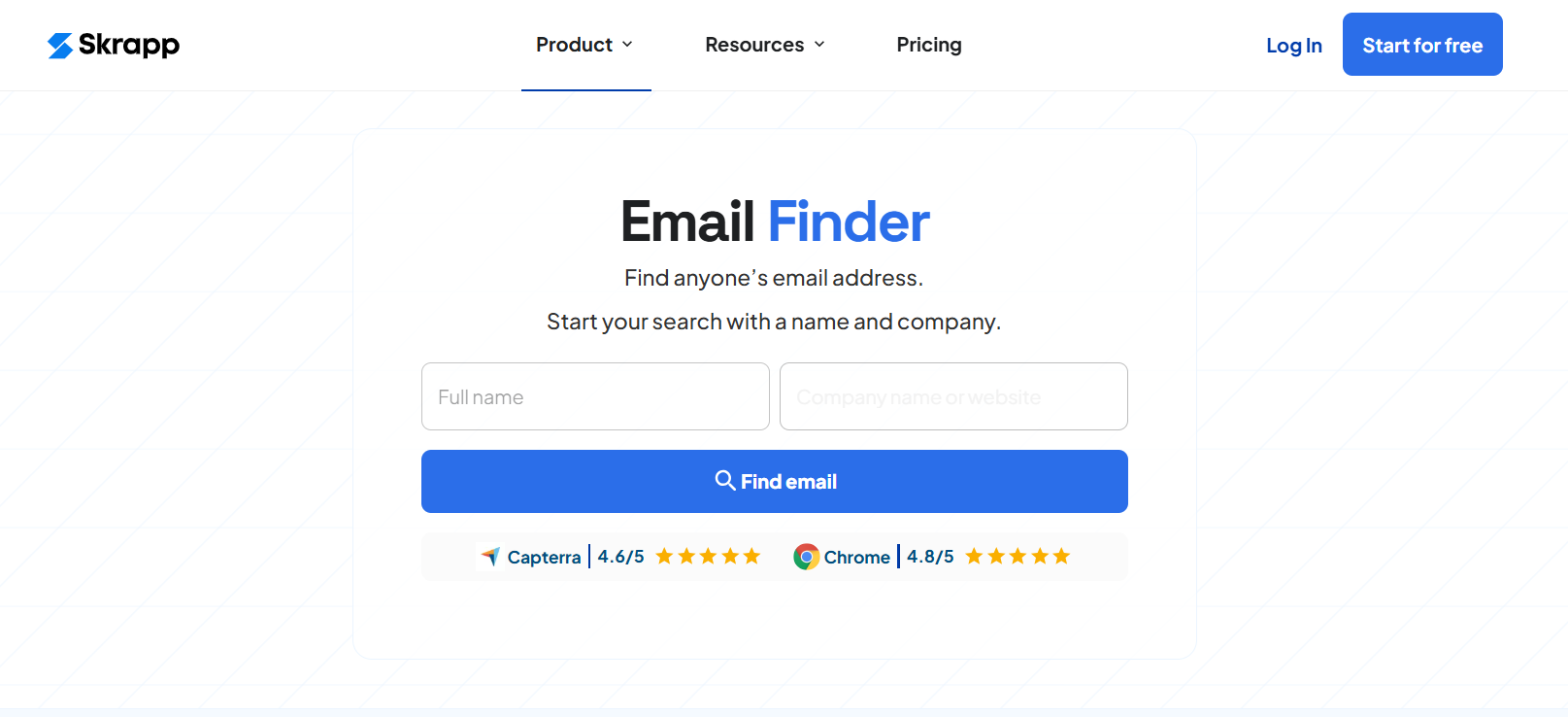 skrapp personal email finder