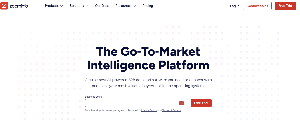 zoominfo b2b data provider