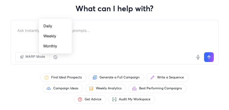 instantly copilot recurring tasks