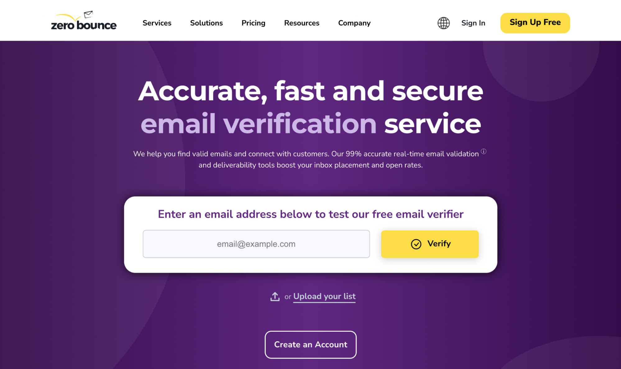 zerobounce email verification service